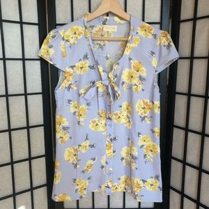 ModCloth floral blouse NWOT